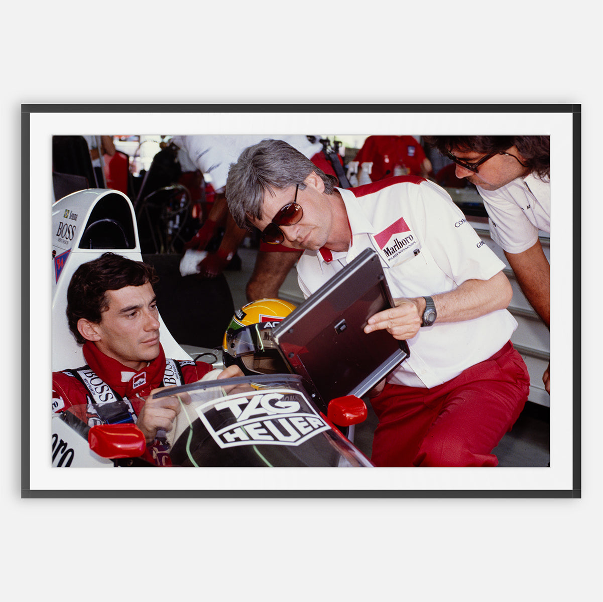PRINT #003 - Senna at Mclaren Paddock