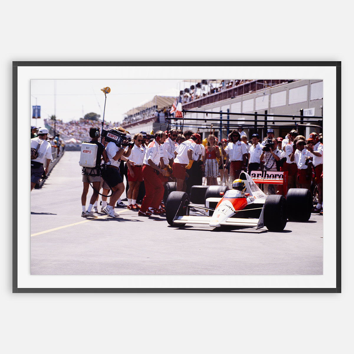PRINT #006 - MP4/5 in Pit Lane of Phoenix GP