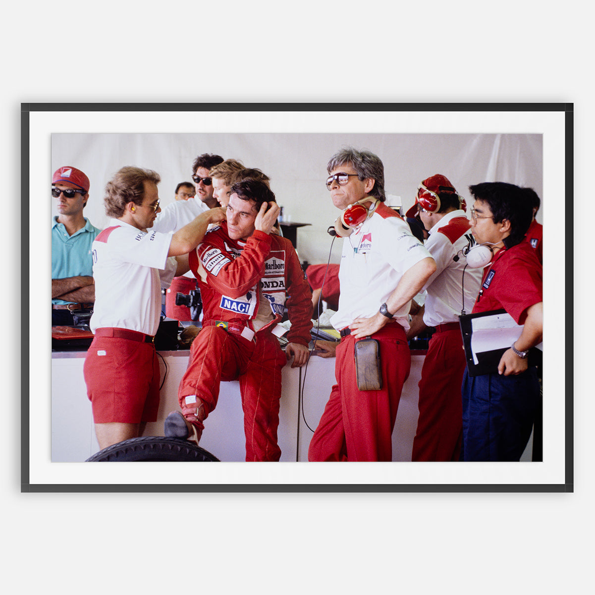 PRINT #014 - Ayrton Senna in Paddock – RUN MS