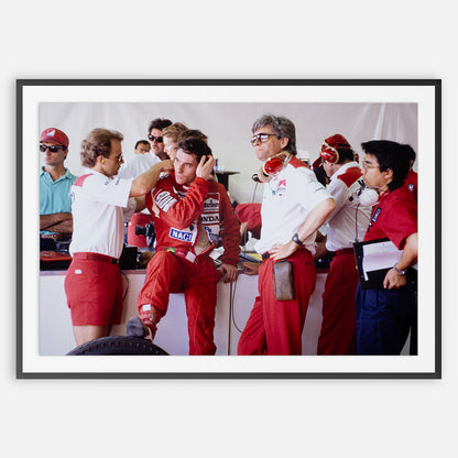 PRINT #014 - Ayrton Senna in Paddock
