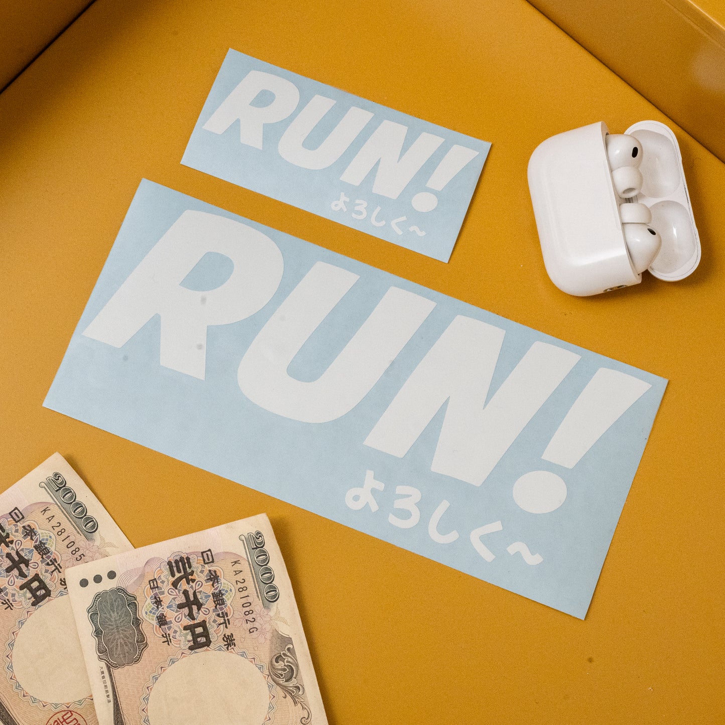 RUN! Logo Transfer Sticker