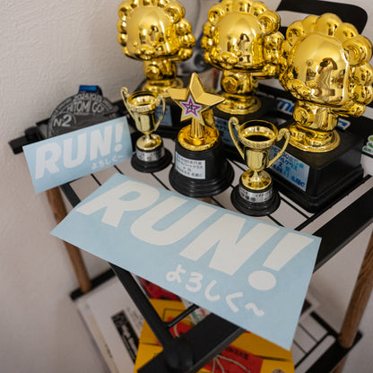RUN! Logo Transfer Sticker