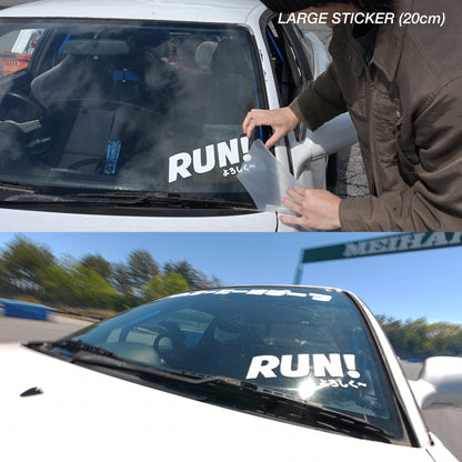 RUN! Logo Transfer Sticker
