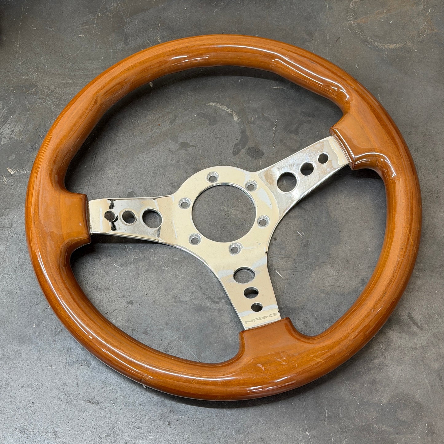 NRG Wood Grain Steering Wheel